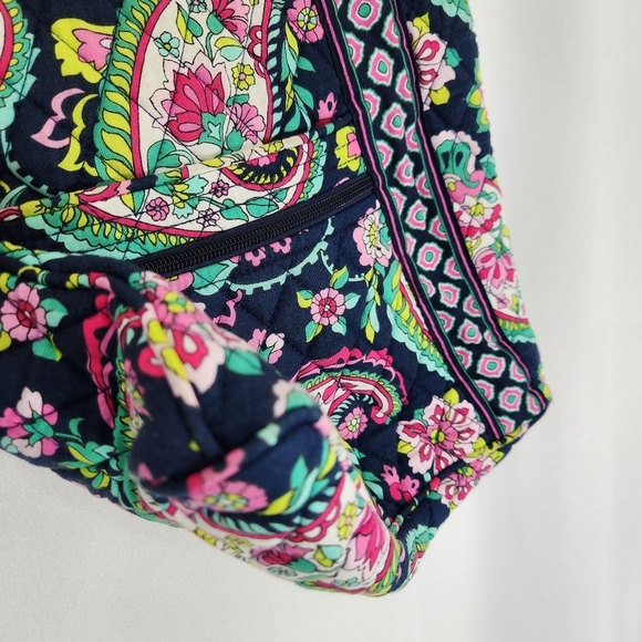 Vera Bradley Hipster Crossbody Bag Petal Paisley Blue Pink Cloth - Picture 6 of 14